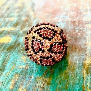 Champagne and Amber Cocktail Stretch Ring SOLD OUT